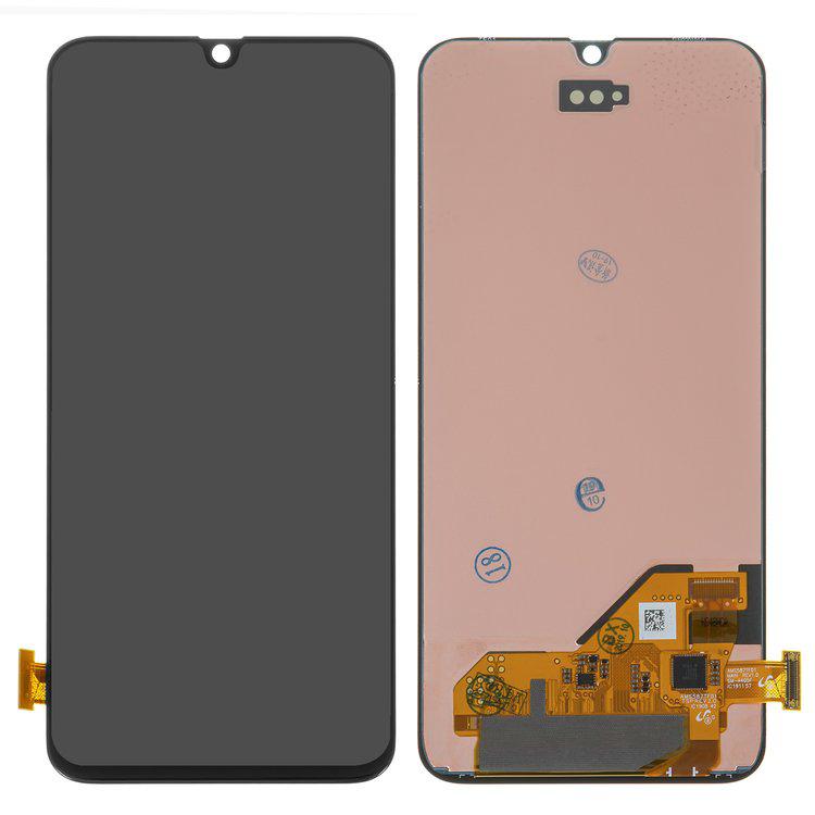 

Дисплей для Samsung A405 Galaxy A40, чорний, із сенсорним екраном, оригінал (переклеєне скло)
