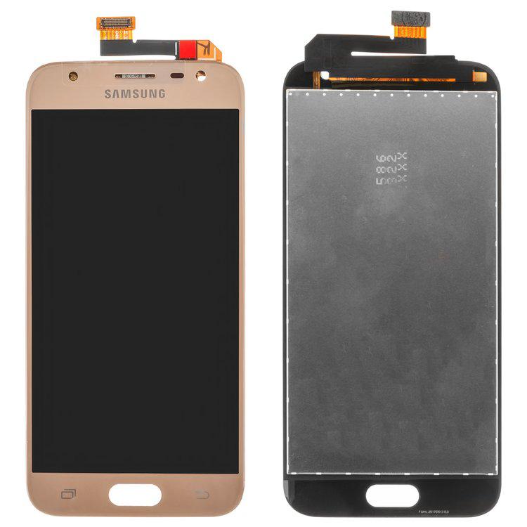 

Дисплей для Samsung J330 Galaxy J3 (2017), золотистий, із сенсорним екраном, Original (PRC), original glass