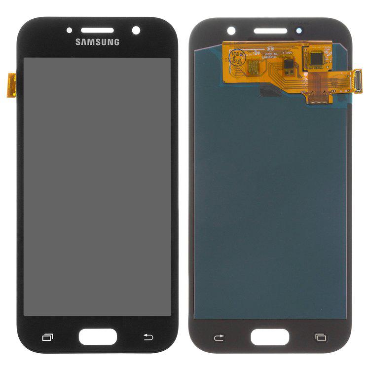 

Дисплей для Samsung A520 Galaxy A5 (2017), чорний, із сенсорним екраном, (OLED), High Copy
