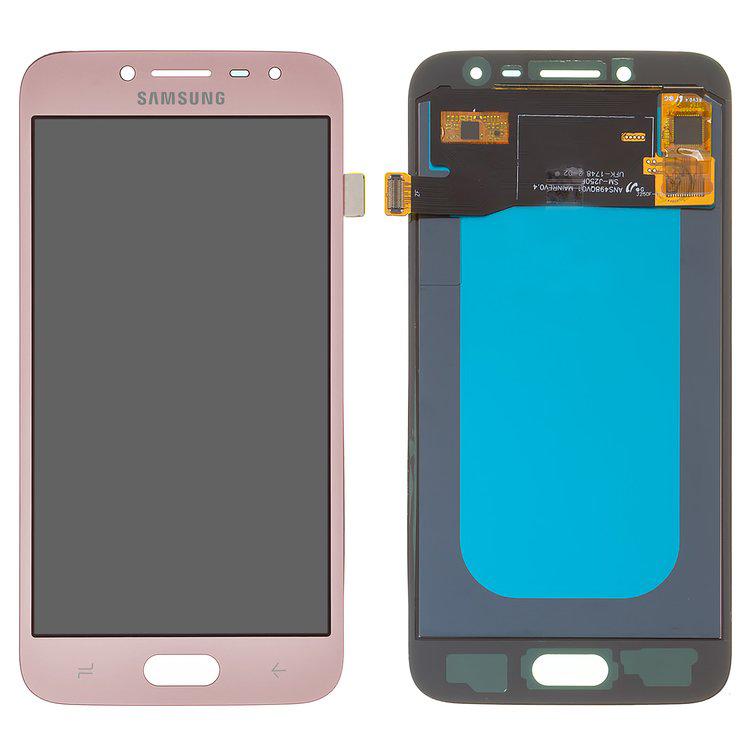 

Дисплей для Samsung J250 Galaxy J2 (2018), J250 Galaxy J2 Pro (2018), рожевий, із сенсорним екраном, (OLED), High Copy