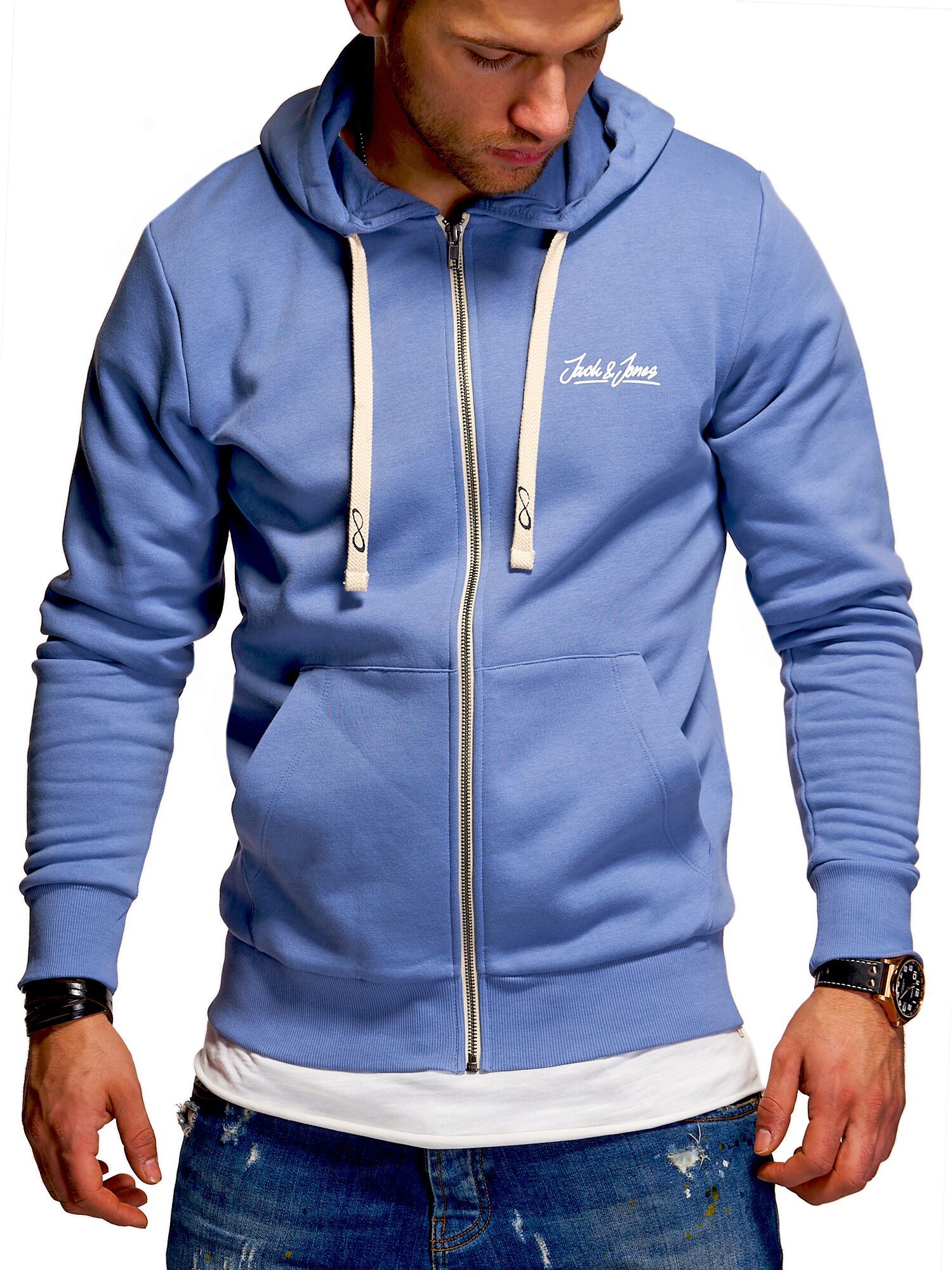 

Толстовка Jack & Jones Infinity  голубой, Толстовка Jack & Jones Infinity S голубой