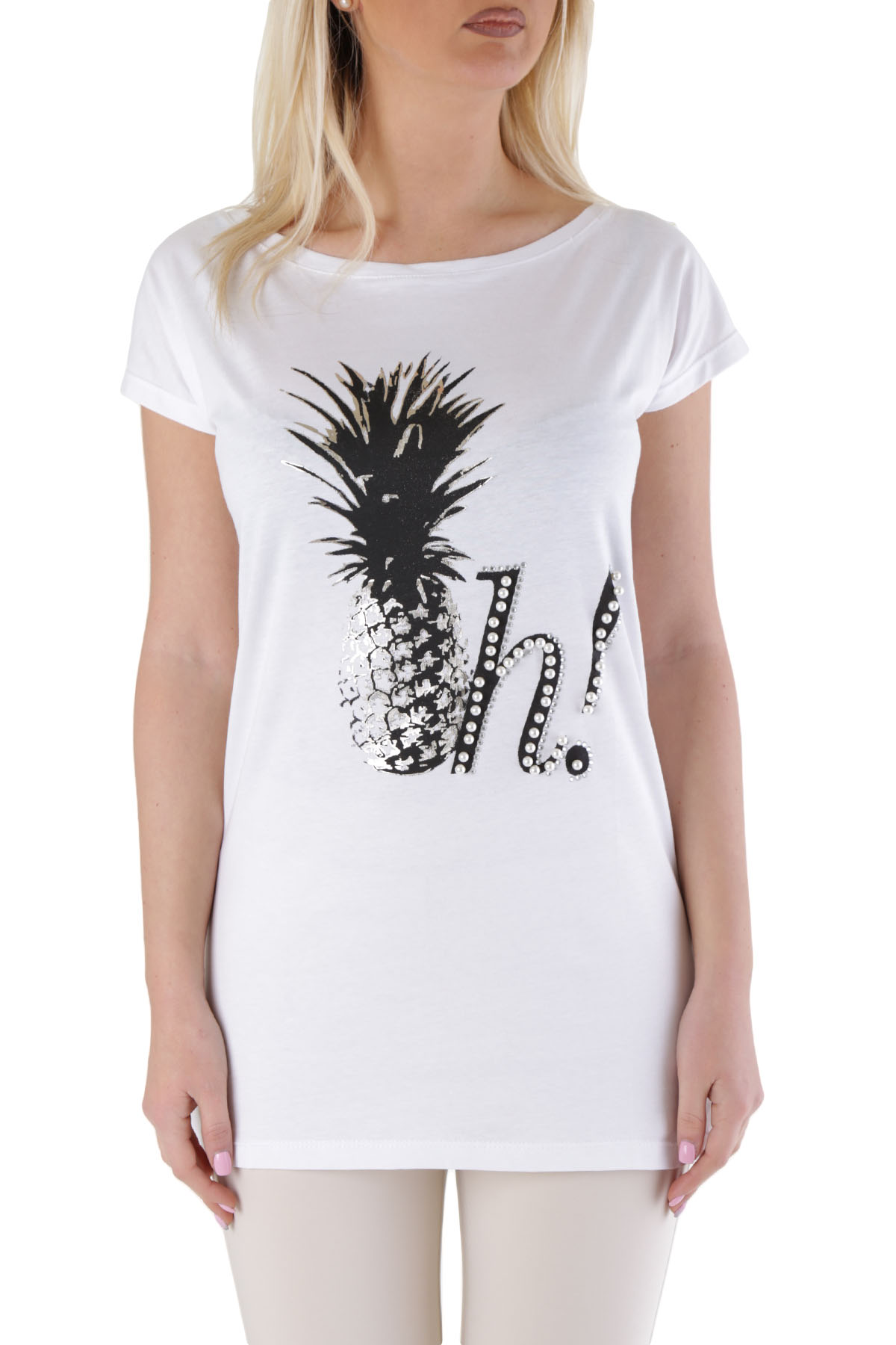

Футболка Cristina Gavioli White / белый, Футболка Cristina Gavioli White S/M белый
