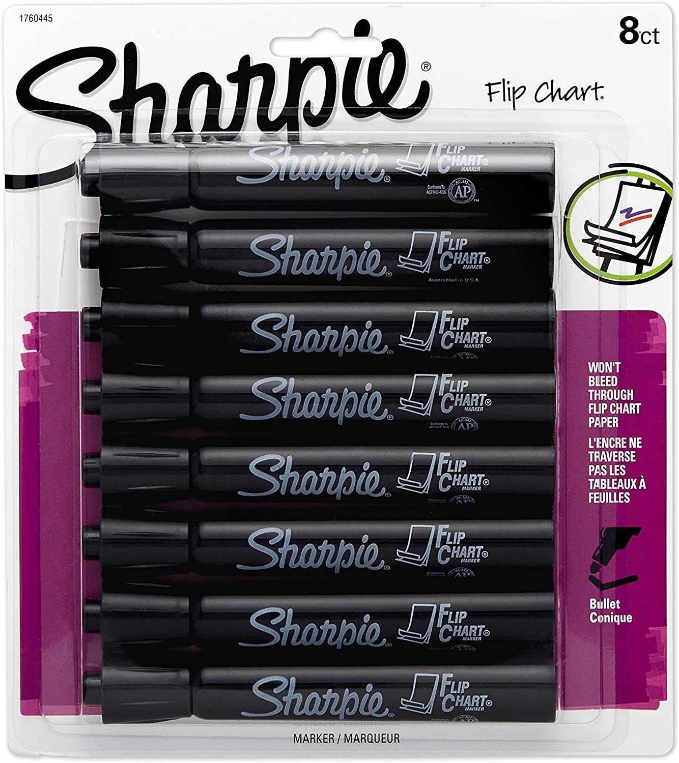 

Набор маркеров для флипчарта Sharpie Flip Chart Markers Черный 8 шт. (1760445)