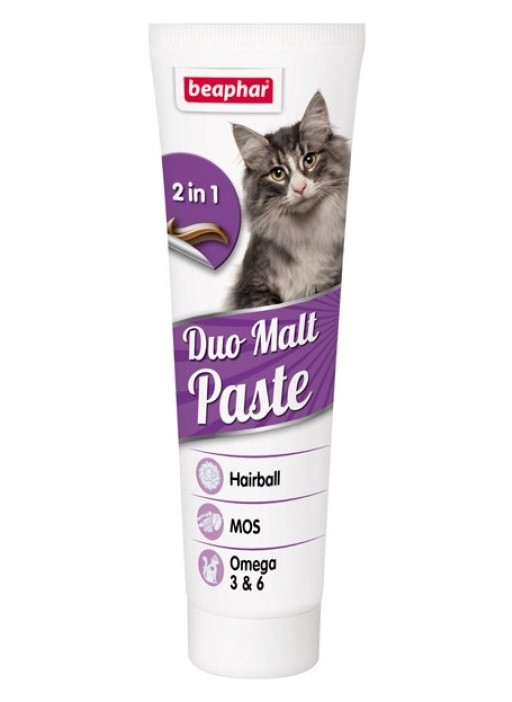 

Паста для вывода шерсти из желудка для кошек Beaphar Duo Malt Paste 100 г