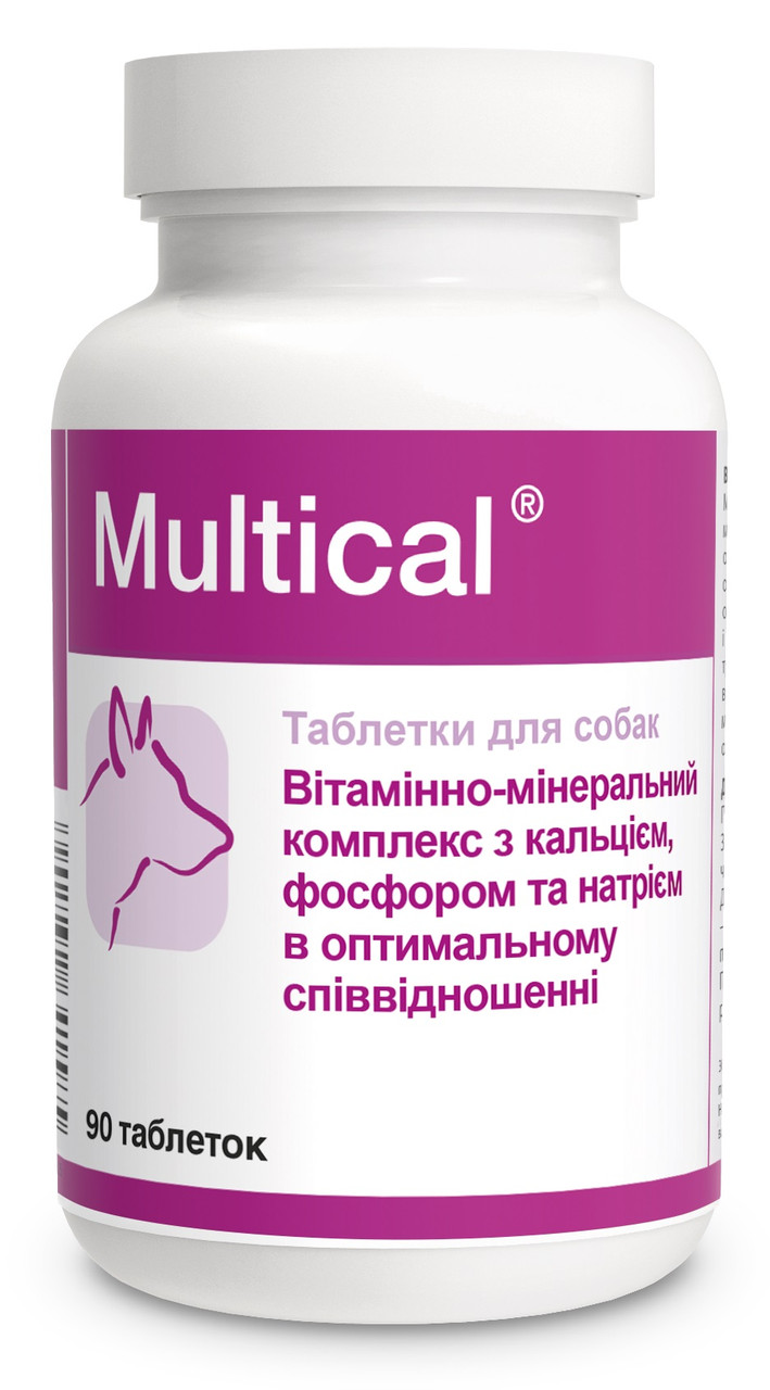 

Dolfos Multical Мультикаль витаминно-минеральный комплекс для собак 90 табл.
