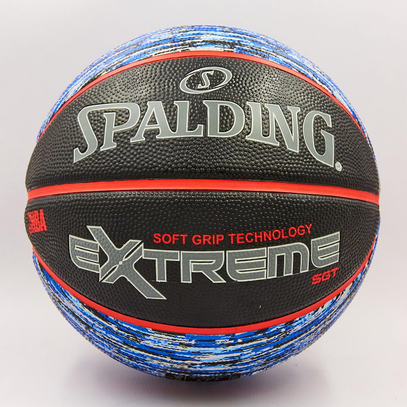

Мяч баскетбольный резиновый №7 SPALDING 83501Z NBA Extreme SGT (резина, бутил, черный-синий)