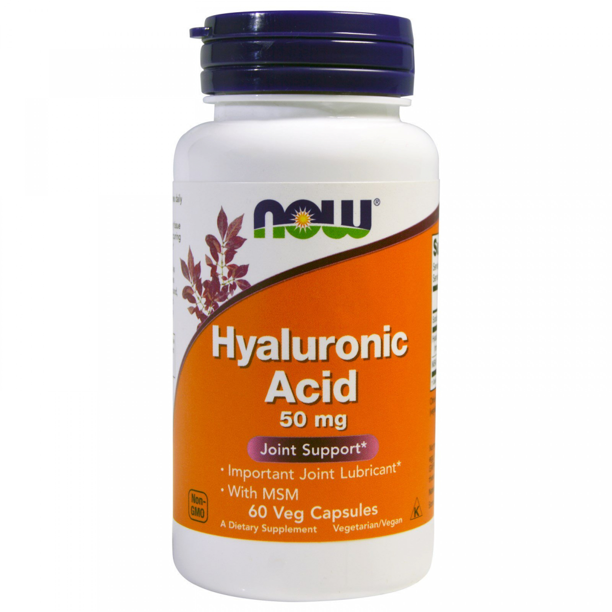 

Гиалуроновая кислота Now Foods Hyaluronic Acid 50 мг 60 капсул