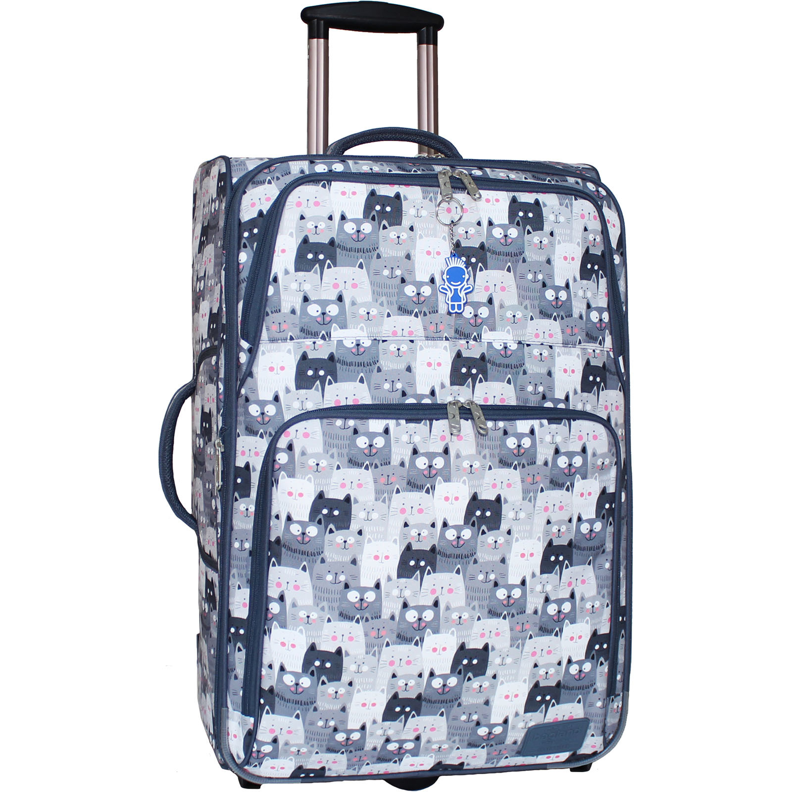

Чемодан большой Bagland Leon Funny cats , 70 л., 68х43х24 см., (С342-0037666274)