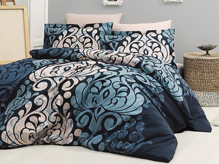 

Комплект постельного белья First Choice Satin Laura Lacivert 200х220