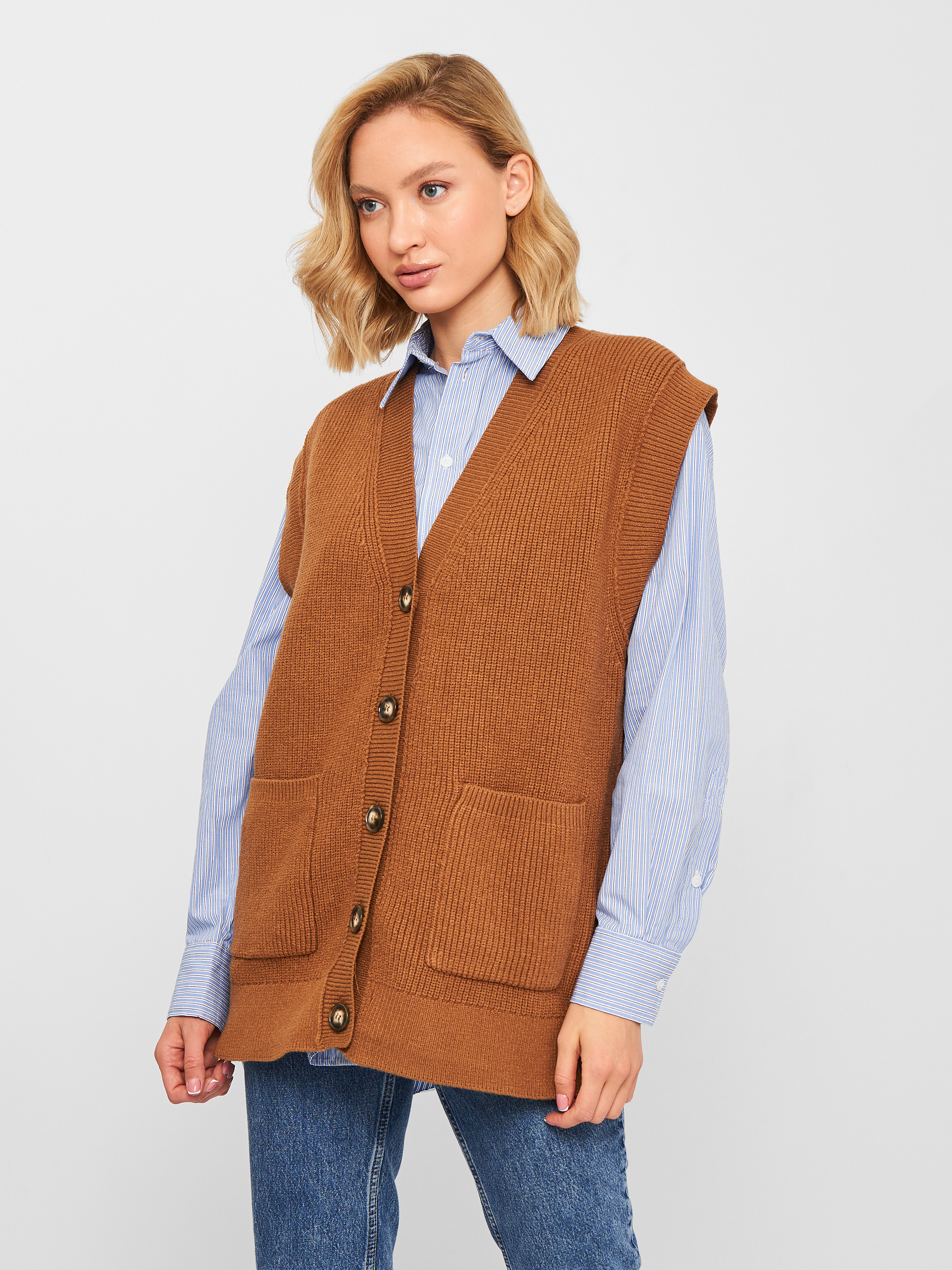 

Кардиган Zara 9667/111/700 M Светло-коричневый