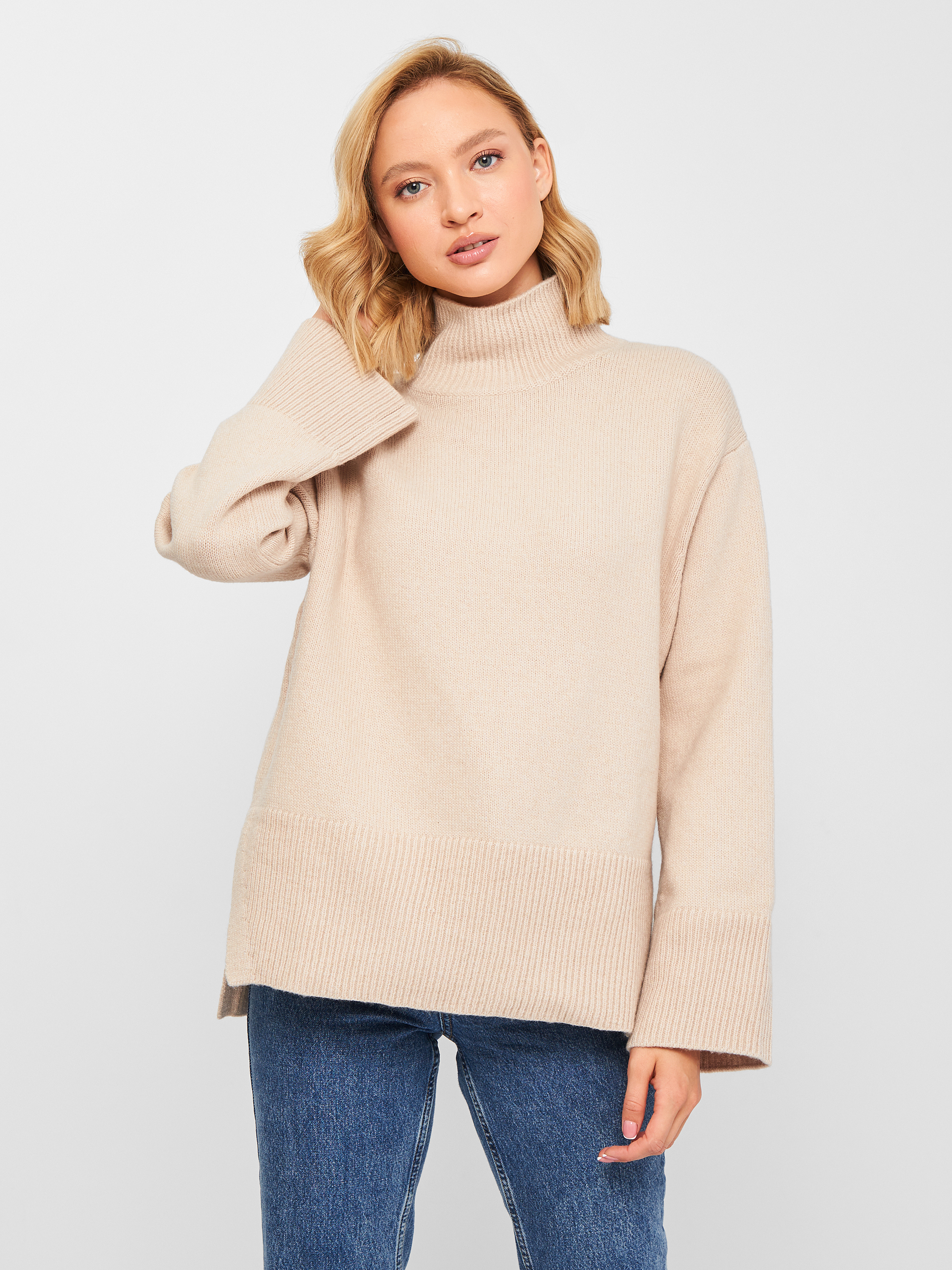 

Свитер H&M 8732742wtr M Светло-бежевый