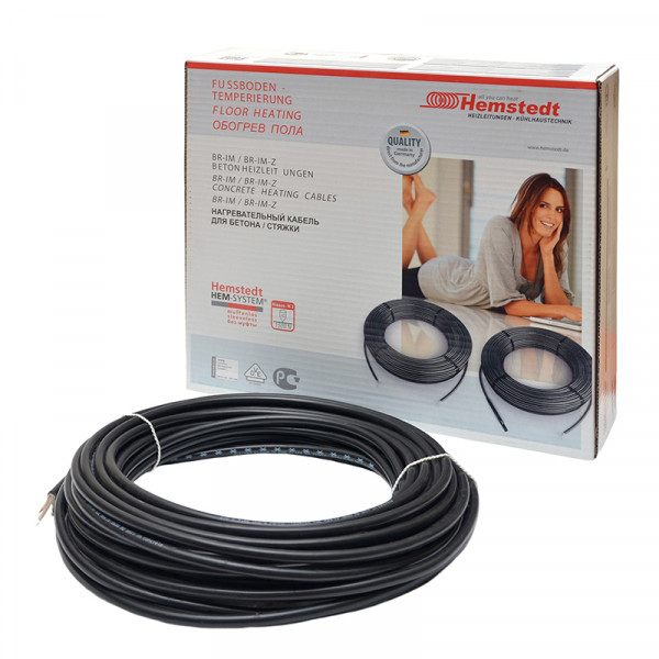 

Нагревательный кабель Hemstedt BR-IM 17 58.1 м / 4.4 - 7.3 м² / 1000 Вт
