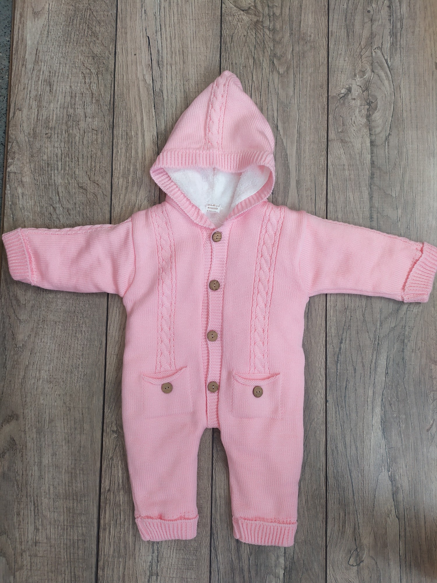 

Демисезонный вязаный комбинезон Baby 9089 74 см Розовый