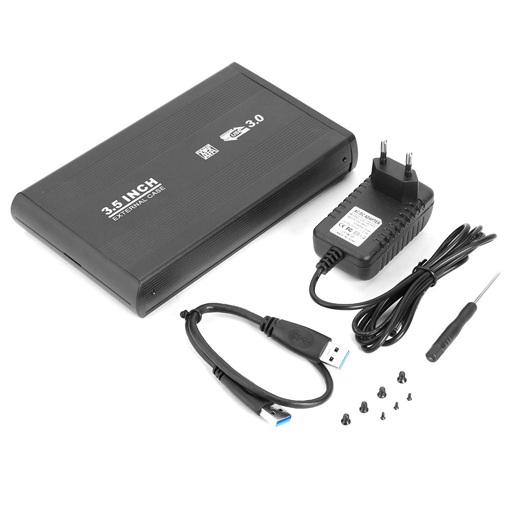 

Зовнішній карман для HDD 3.5" SATA-USB3.0, алюмінієвий карман для накопичувача 3.5" SATA External Case Чорного кольору (CN360044-35USB3)