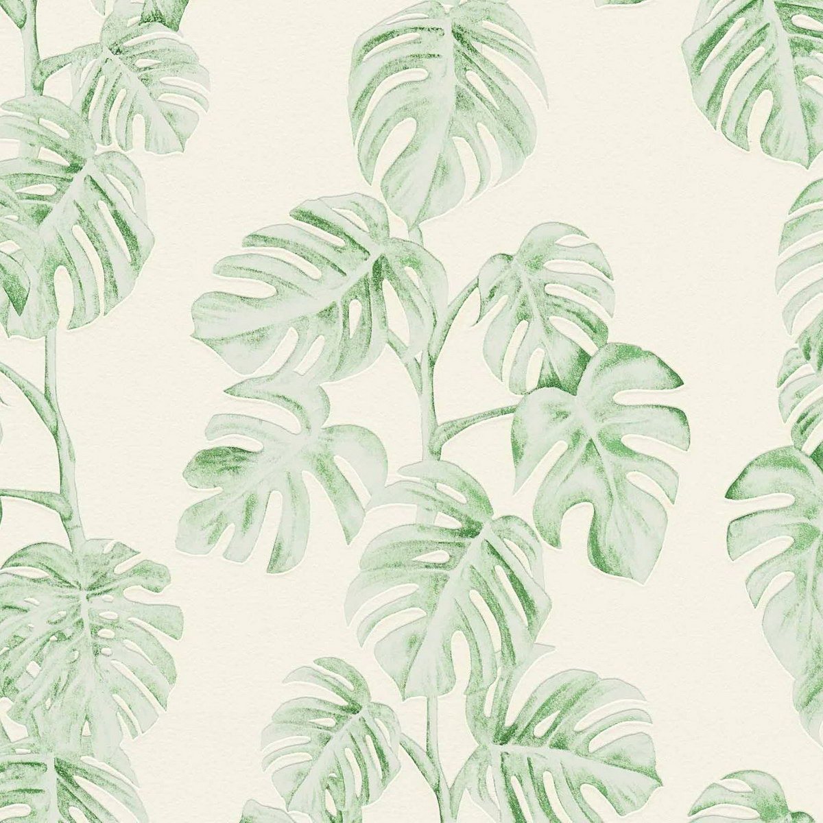 

Обои 37281-3 AS Creation Greenery листья монстеры бело-салатовые 0.53 х 10.05 м