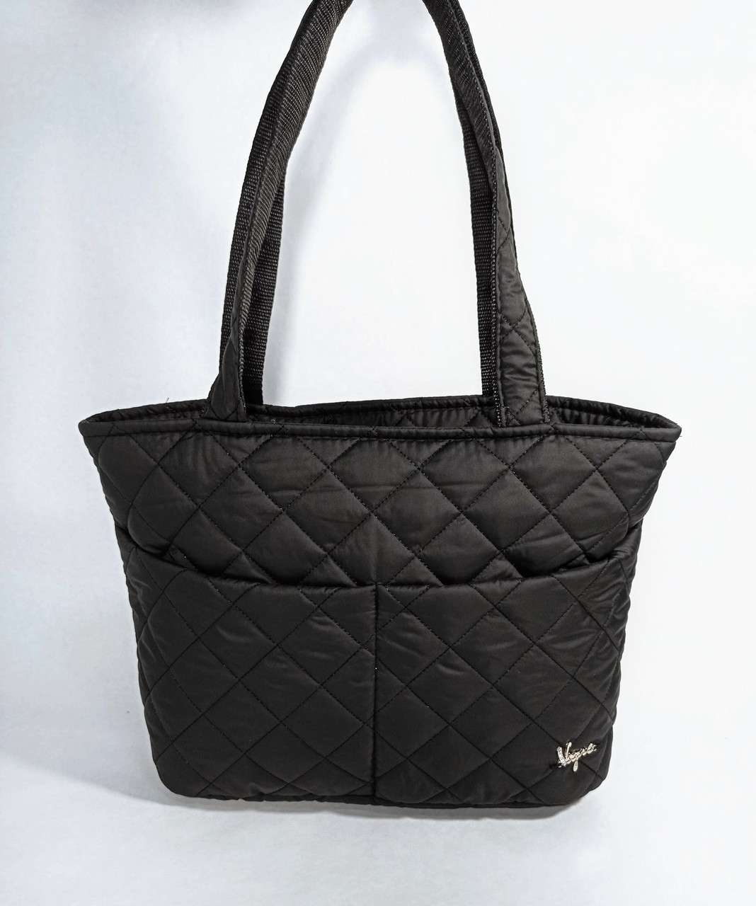 

Сумка женская стёганая 37*25 см черная (200-366)