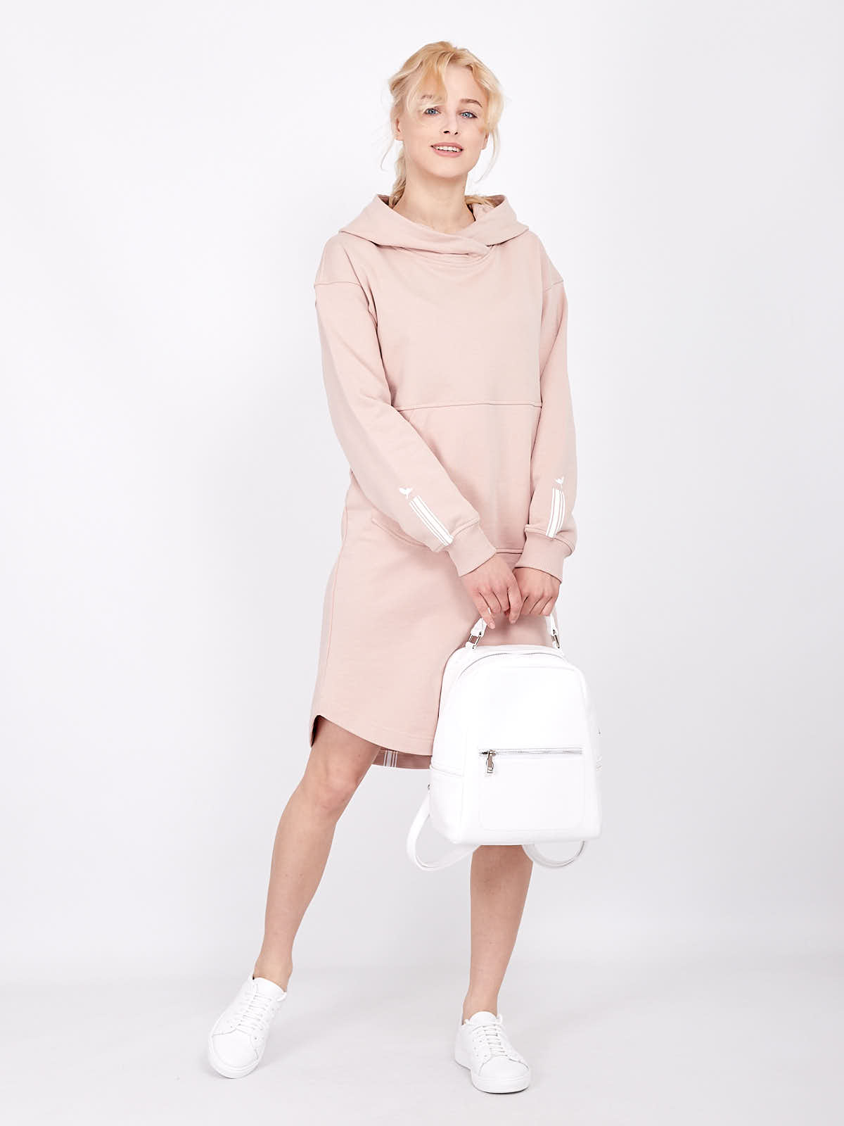 

Платье Fromus с карманом впереди диагональ M/L(44-46) Бежевый 2490-43