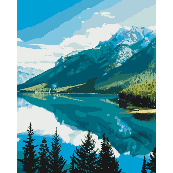

Картина по номерам КНО2266 Гірська краса, 40x50 см., Идейка