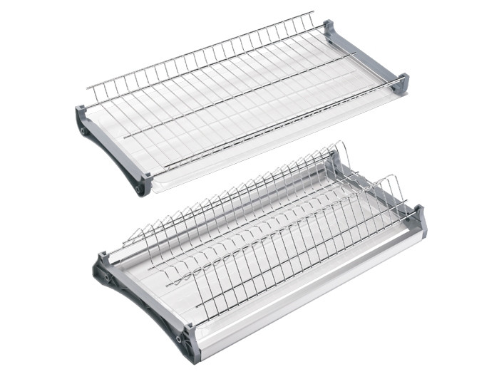 

Сушка для посуды REJS 700 мм. хром с алюминиевой рамкой (2 полки, 2 поддона, 4 крепления)