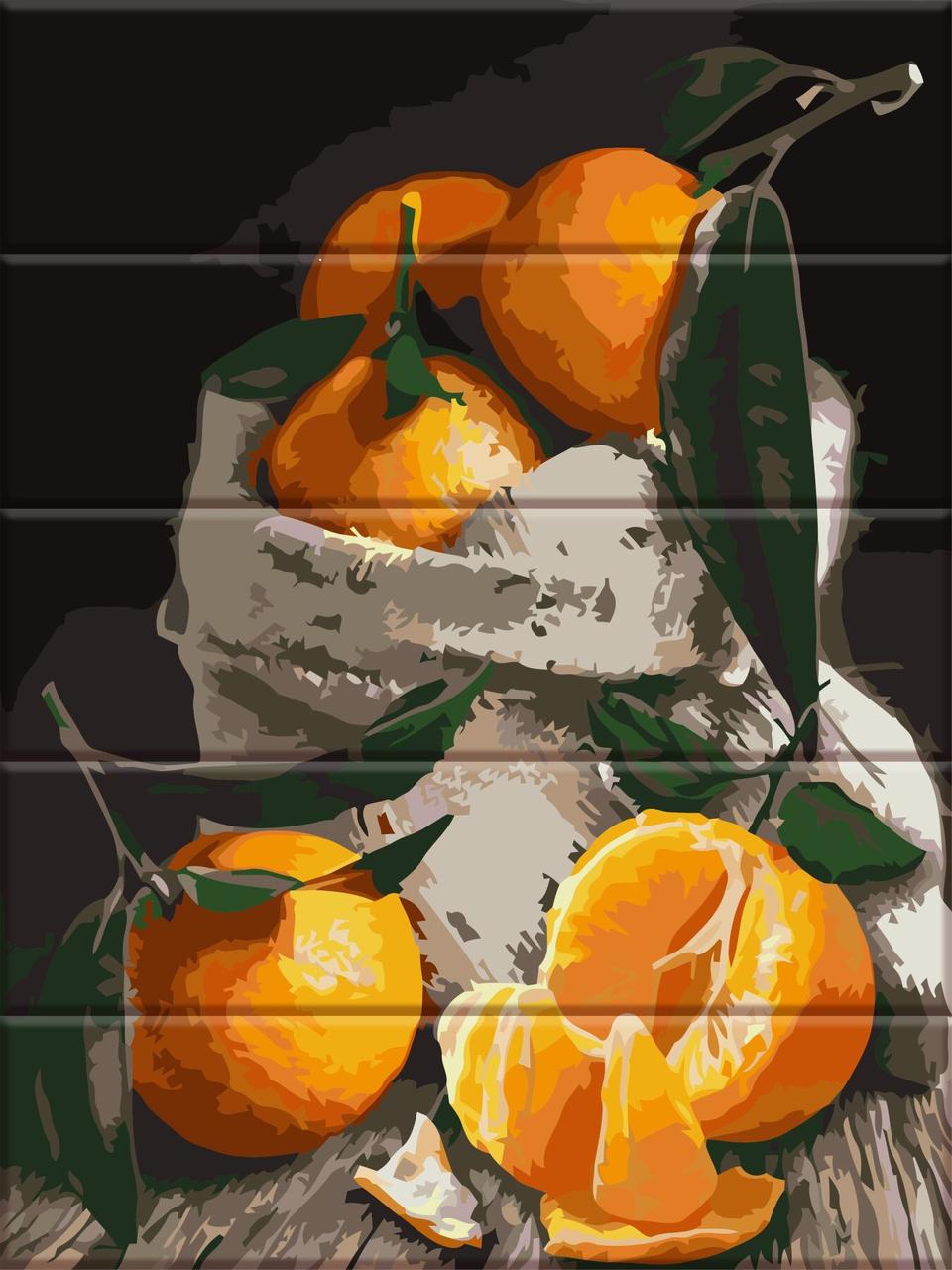 

Картина по номерам на дереве Мандарины, 30x40 см., Art Story