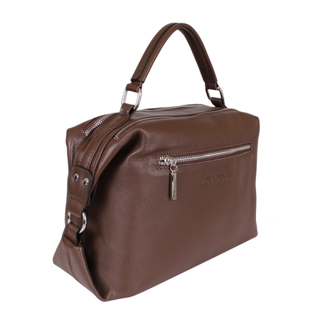 

Стильная сумочка Luxury Leather Accessories из натуральной кожи,87177.Шоколад