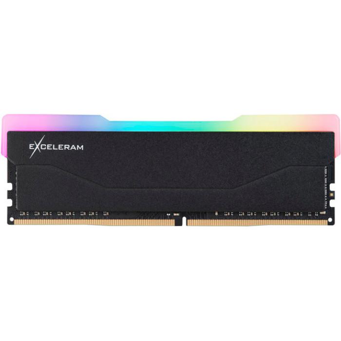 

Модуль памяти EXCELERAM RGB X2 Black DDR4 3000MHz 8GB (ERX2B408306A)