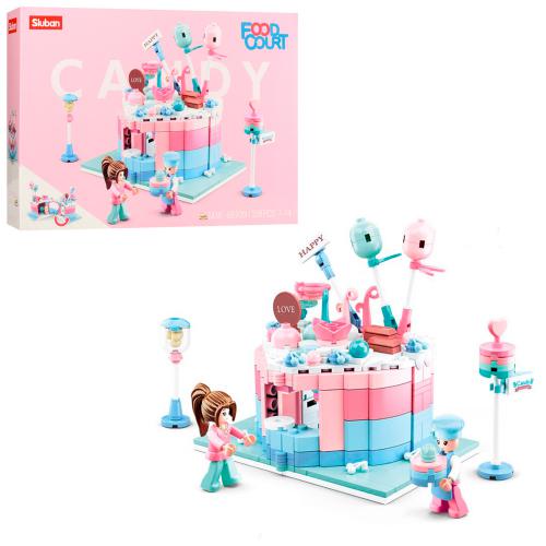 

Конструктор «SLUBAN», кафе, сладости, фигурки, 328 деталей(M38-B0705H)