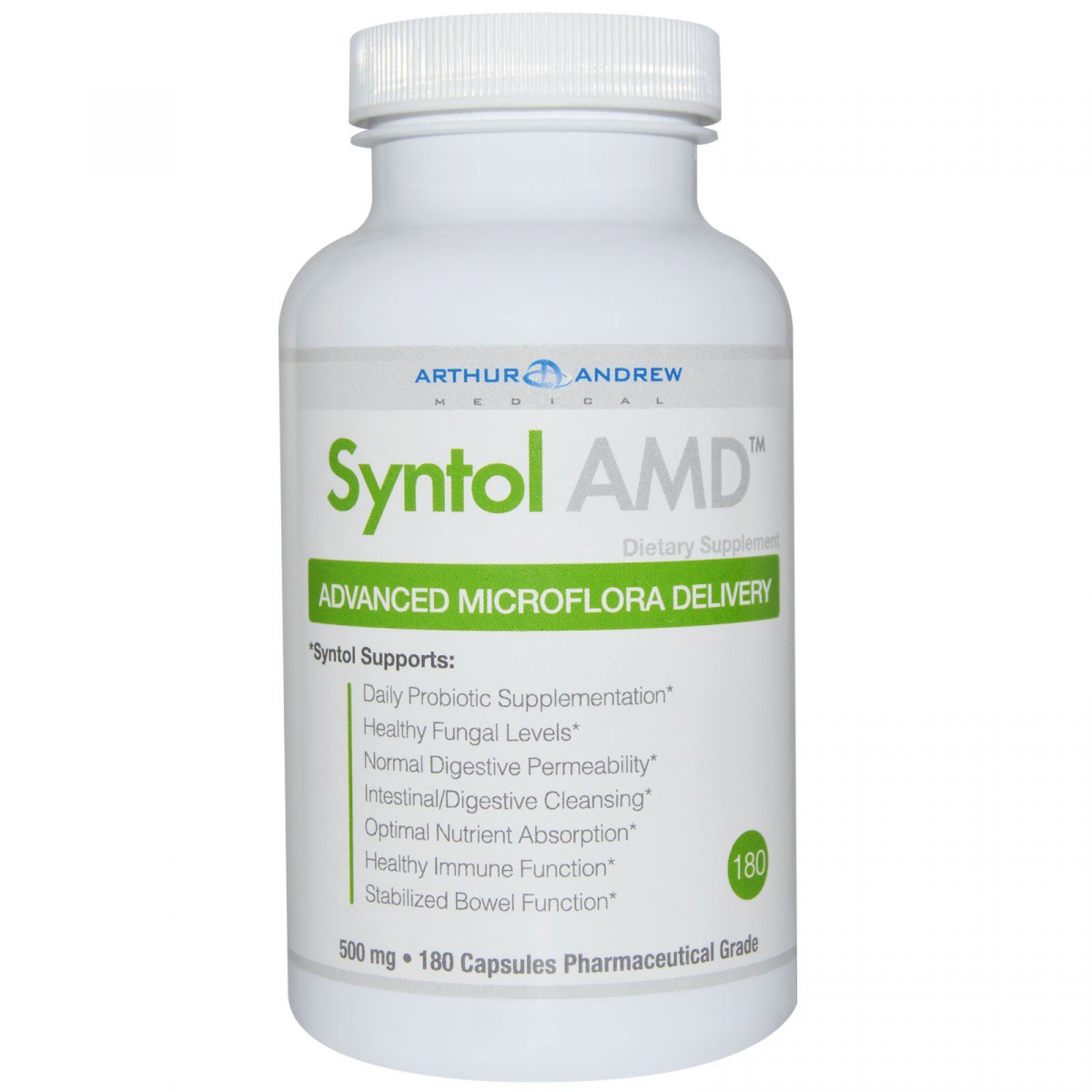 

Syntol AMD, добавка для улучшения микрофлоры, Arthur Andrew Medical, 180 капсул