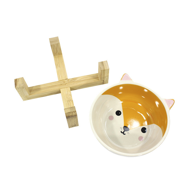 

Миска для котов и собак Taotaopets 115505 Лиса керамическая на деревянной подставке (SKU_5521-17589)