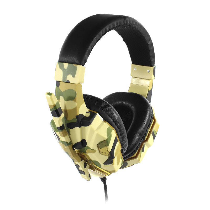 

Проводная гарнитура SOYTO SY830MV Camouflage Yellow микрофон для общения по скайпу компьютерная для геймеров (SKU_1358-16362)