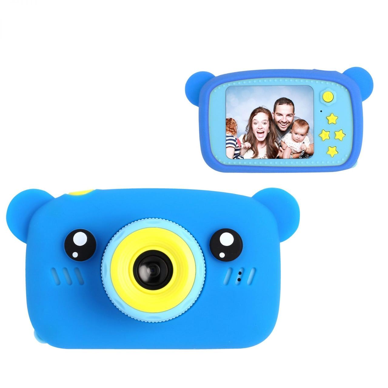 

Игрушка детский фотоаппарат DVR baby camera X 500B Мишка Голубой