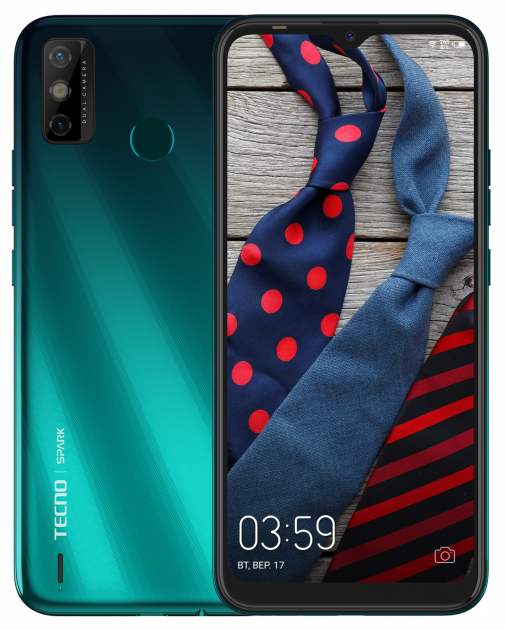 

Мобильный телефон Tecno Spark 6 Go 3 64GB Ice Jadeite