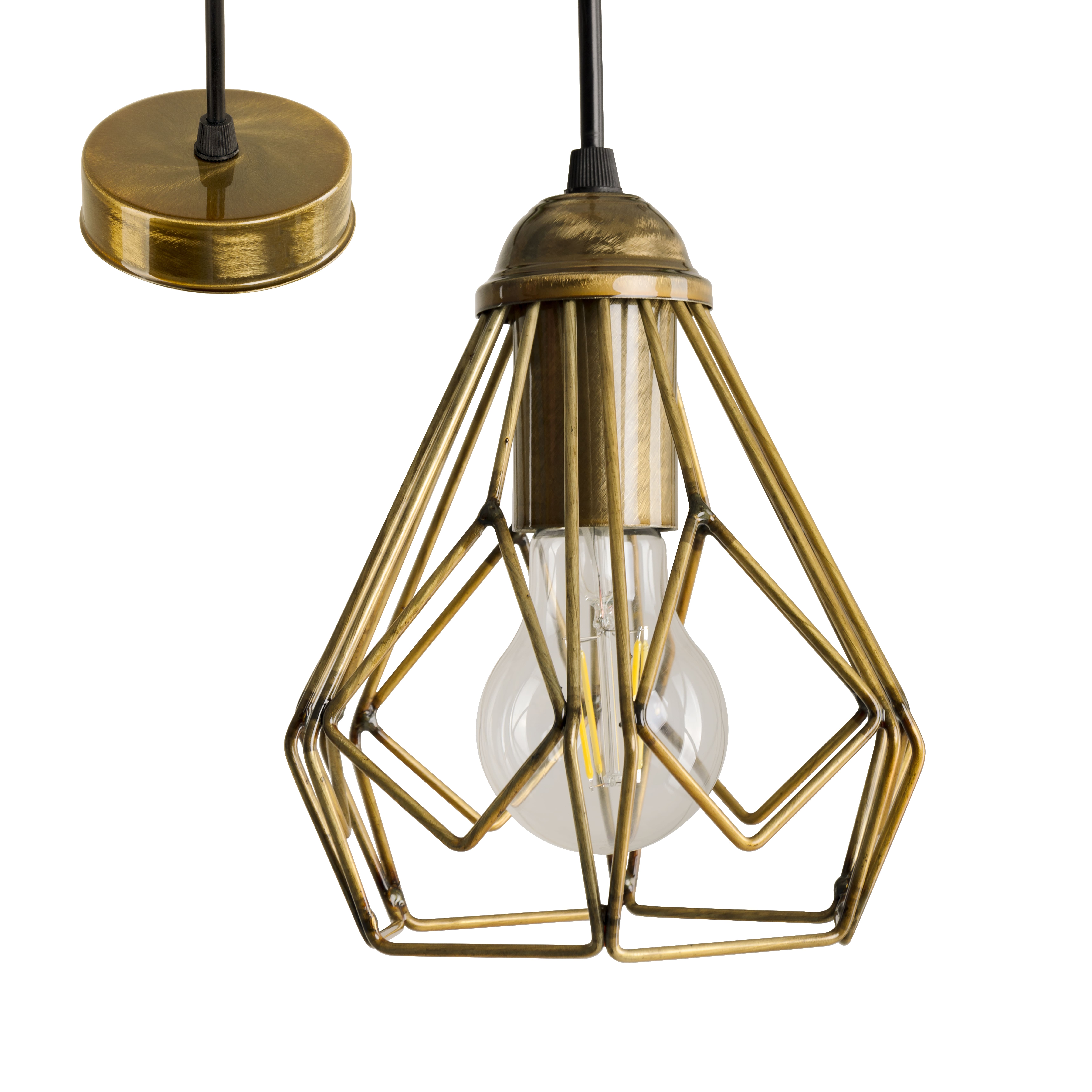 

Светильник потолочный Bevel P165 AnticGoldL (1537)
