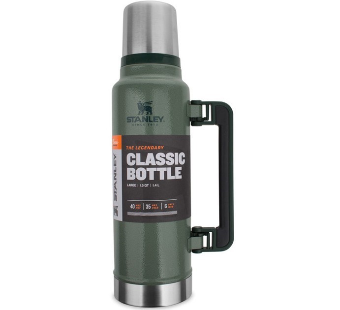 

Термос для чая и кофе с ручкой Stanley Legendary Classic Hammertone Green 1.4 л (10-08265-001)