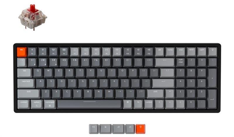 

Клавиатура Keychron K4 100 Key Aluminum Frame Gateron RGB Red (K4C1_KEYCHRON)