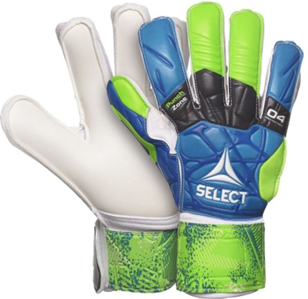 

Вратарские перчатки Select Goalkepeer Gloves 04 Hand Guard 4 (332) Cине-зелено-белые (5703543200481)