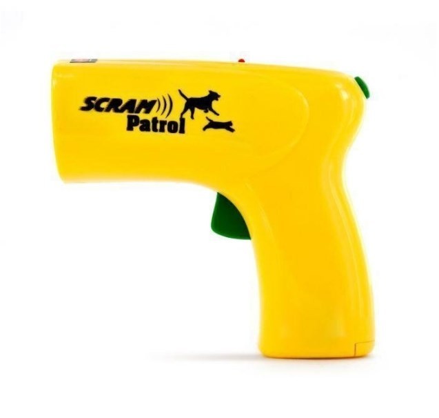 

Отпугиватель собак ультразвуковой Scram Patrol 0027, желтый на кроне
