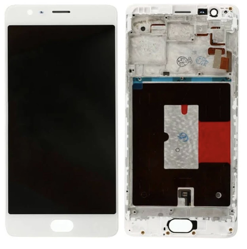 

Дисплей (экран) для OnePlus 3 /3T A3010 + тачскрин, белый, с передней панелью Original (PRC)