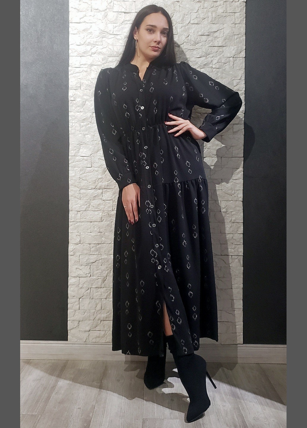 

Платье Di classe черный  15-4011, Платье Di classe черный one size 15-4011