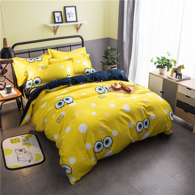 

Комплект постельного белья MirSon Бязь Premium 17-0182 Spanch Bob 2х143х210 см