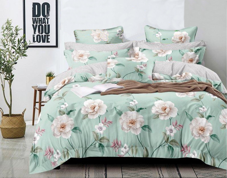 

Простынь MirSon Сатин Premium 22-1160 Sharlota 180x220 см
