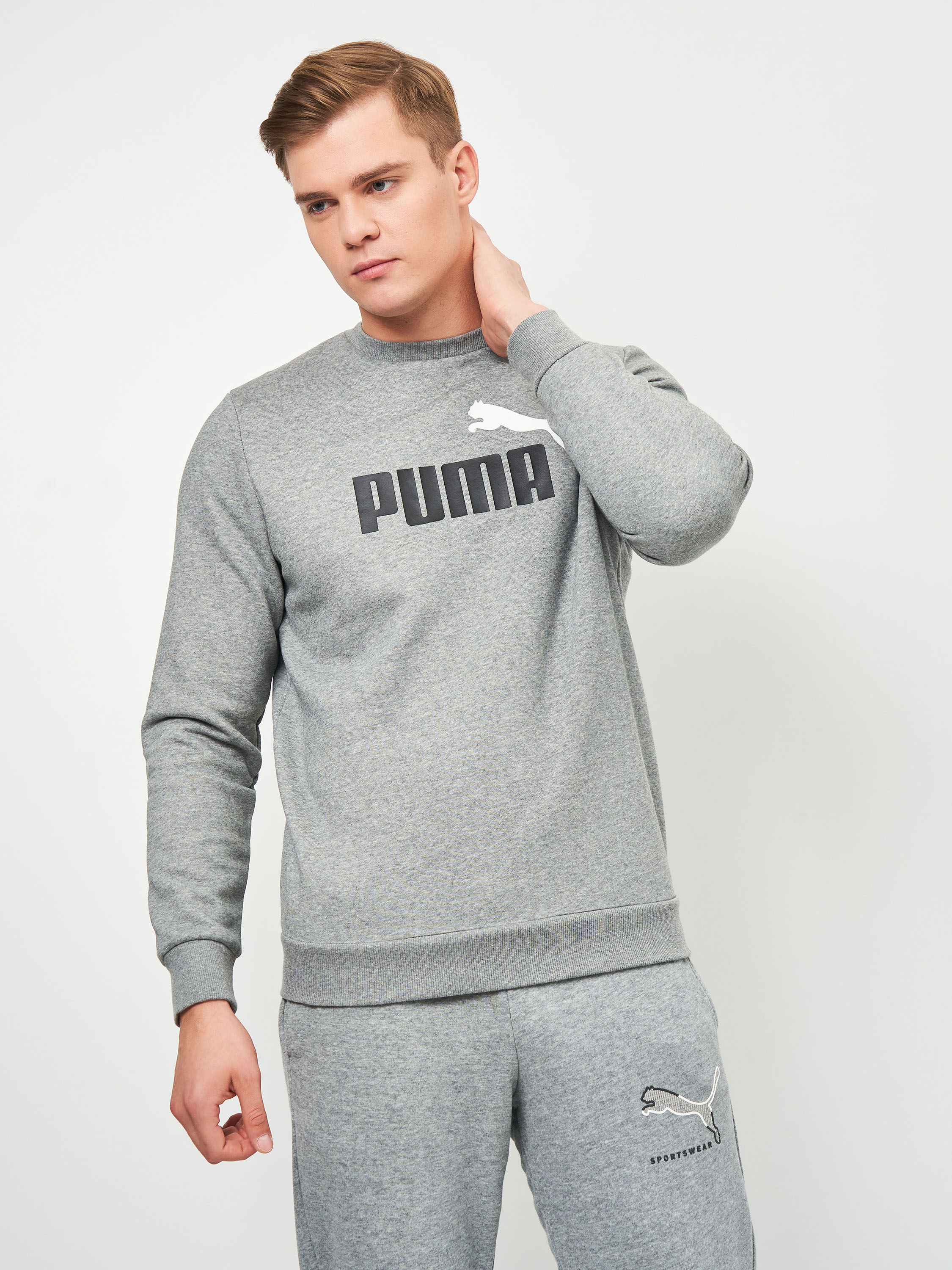 

Свитшот Puma ESS+ 2 Col Big Logo Crew 58676203 S Серый