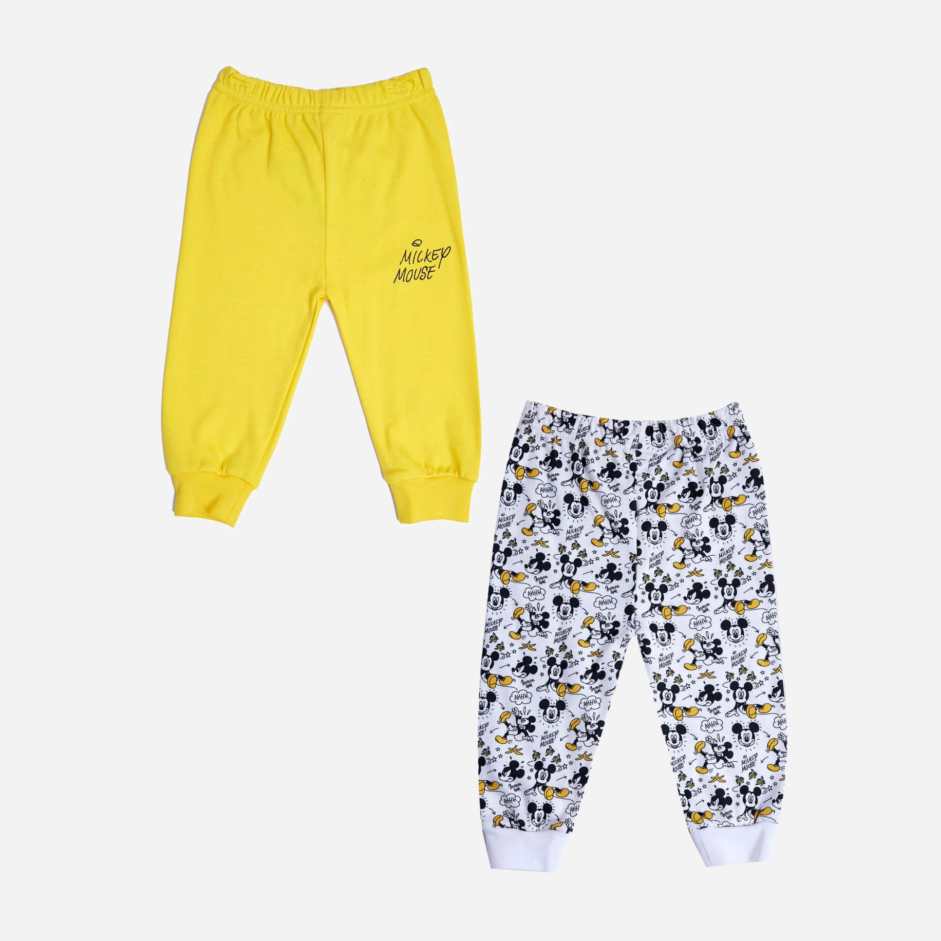 

Спортивные штаны Disney Mickey Mouse MC18315 2 шт 86-92 см Бело-желтые