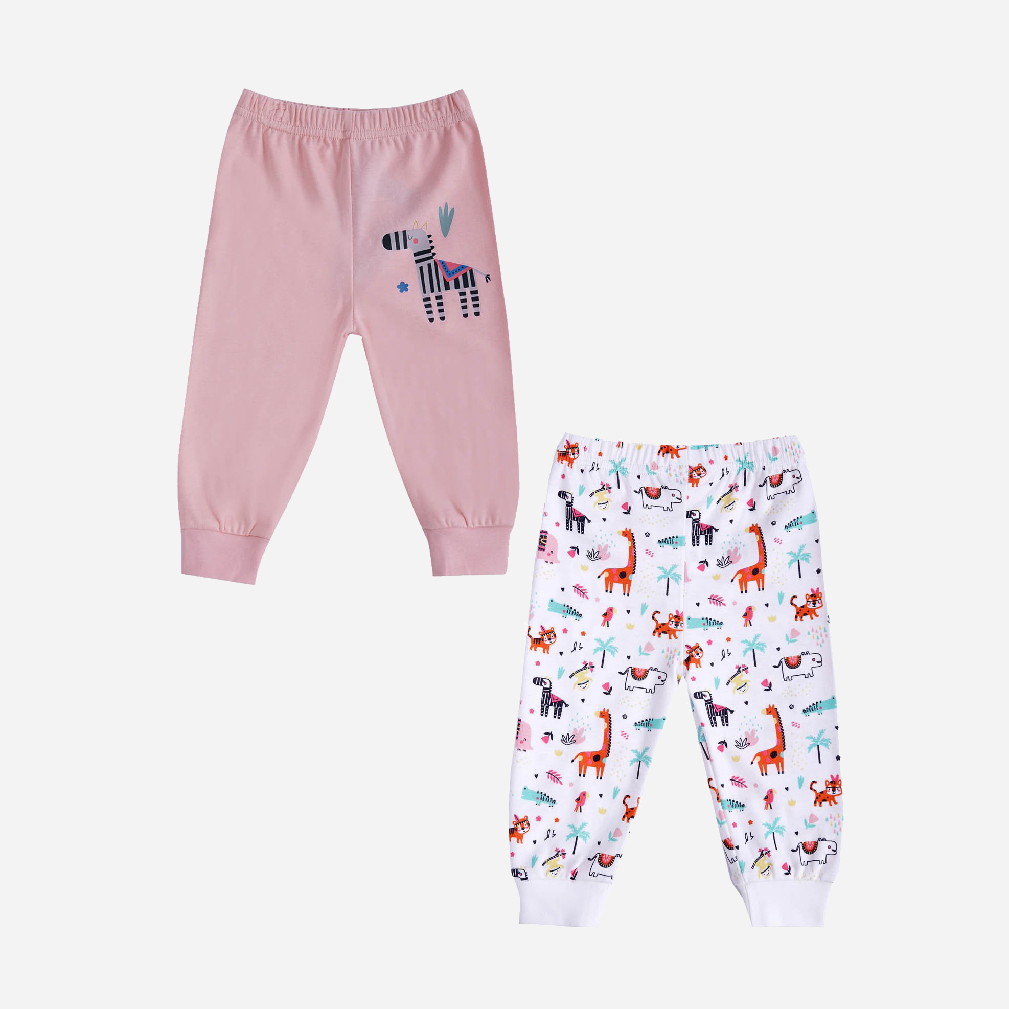 

Спортивные штаны Disney PL19048 2 шт 86-92 см Бело-розовые