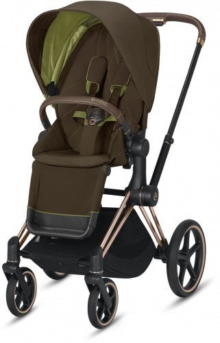 

Прогулочная коляска Cybex Priam Khaki Green шасси Rose Gold