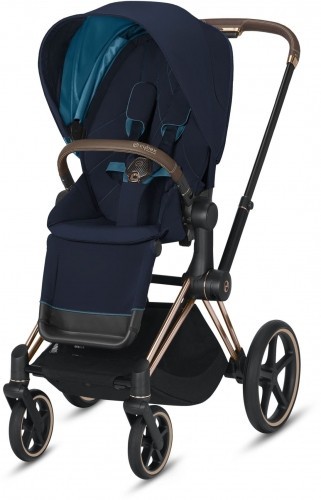 

Прогулочная коляска Cybex Priam Nautical Blue шасси Rose Gold