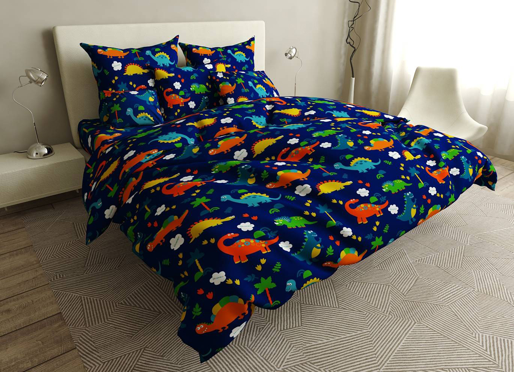 

Простынь MirSon Бязь Premium 17-0369 Dilophosaurus 180x220