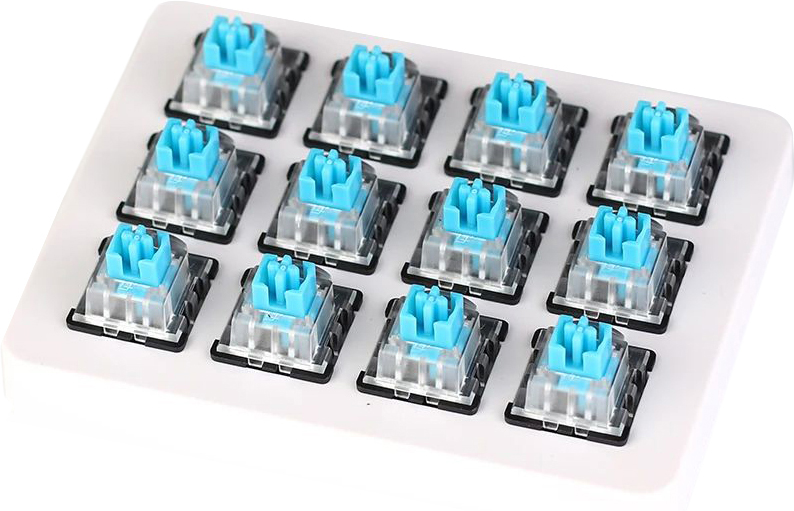 

Набор механических переключателей Keychron LK Optical Switch with Holder Set 12 шт Blue (Z9_Keychron)