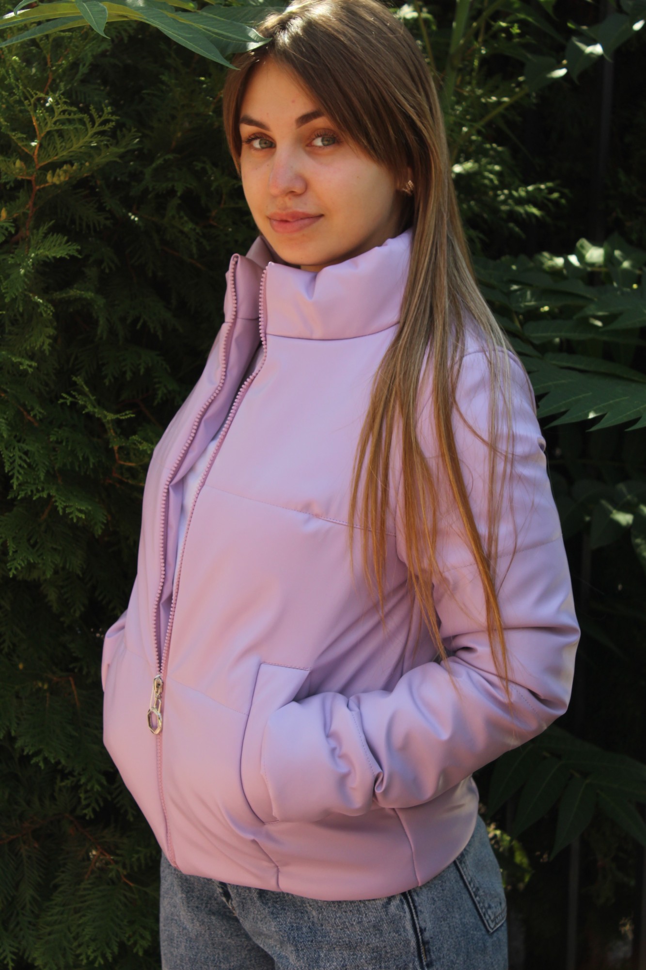 

Куртка Lil2 Mejor эко кожа лиловая, Куртка Lil2 Mejor эко кожа лиловая S