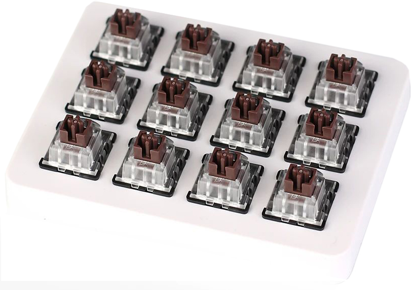 

Набор механических переключателей Keychron LK Optical Switch with Holder Set 12 шт Brown (Z10_Keychron)